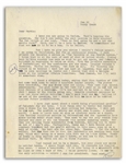Hunter S. Thompson Typed Letter From 1964 With Hand-Annotations -- ...I am going to California, and for no particular reason...God fuck us all...